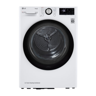 LG Smart Wi-Fi Enabled Compact Front Load Dryer with Dual Inverter HeatPump, Technology, White, 4.2 cu. ft.