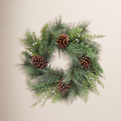 Pvc Greenery 14" Juniper Wreath