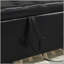 Élégant banc repose-pieds avec rangement en similicuir pour une utilisation polyvalente dans les chambres à coucher, les salons et les couloirs