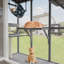 Grand Catio - Boîte de fenêtre extensible pour plusieurs chats d'intérieur, abri pour chat avec 3 plateformes, 1 hamac et 3 portes