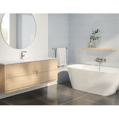 Vetralla 59" x 29" Freestanding Soaking Bathtub