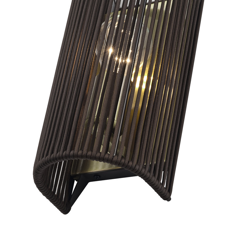 Acordia Antique Brass Ada Sconce, Antique Brass, Brown