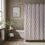 Rideau de douche 1 pièce rose et vert harmonie-164587773