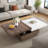 Mohite Modern Square Coffee Table with Rotatable Top, Two Colors Matching and 1 Hidden Storage Space-319303648