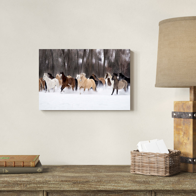 " Snow Run II " by PHBurchett, 12" H x 18" W x 1" W