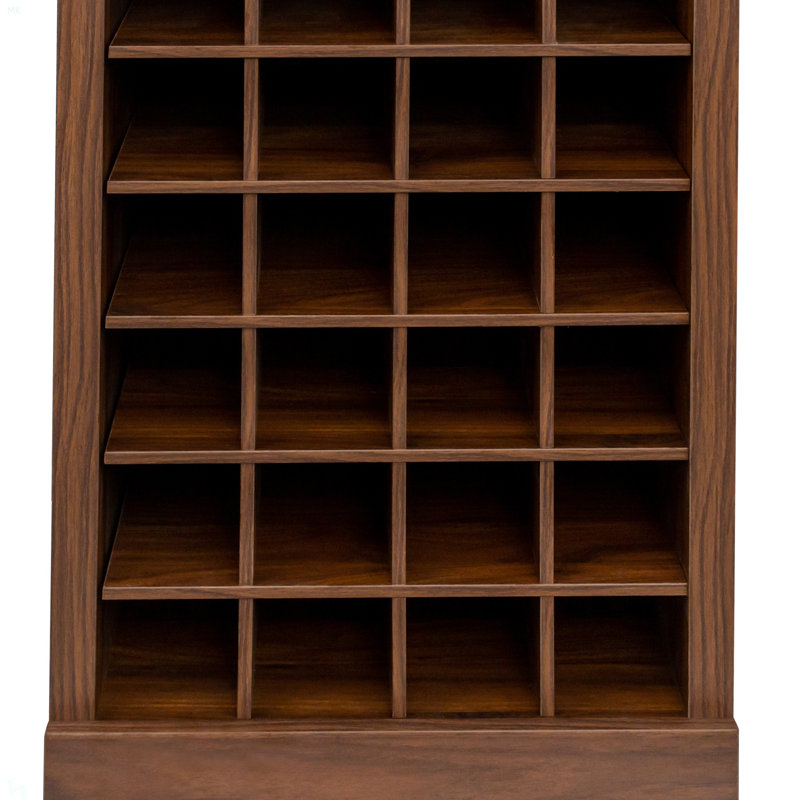 Modular 24 Wine Bar Cabinet Buffet Cabinet, Walnut Brown