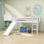 Lit mezzanine bas avec glissade et tableau noir Brode Kiely par Viv + Rae ™-855264893-855264894
