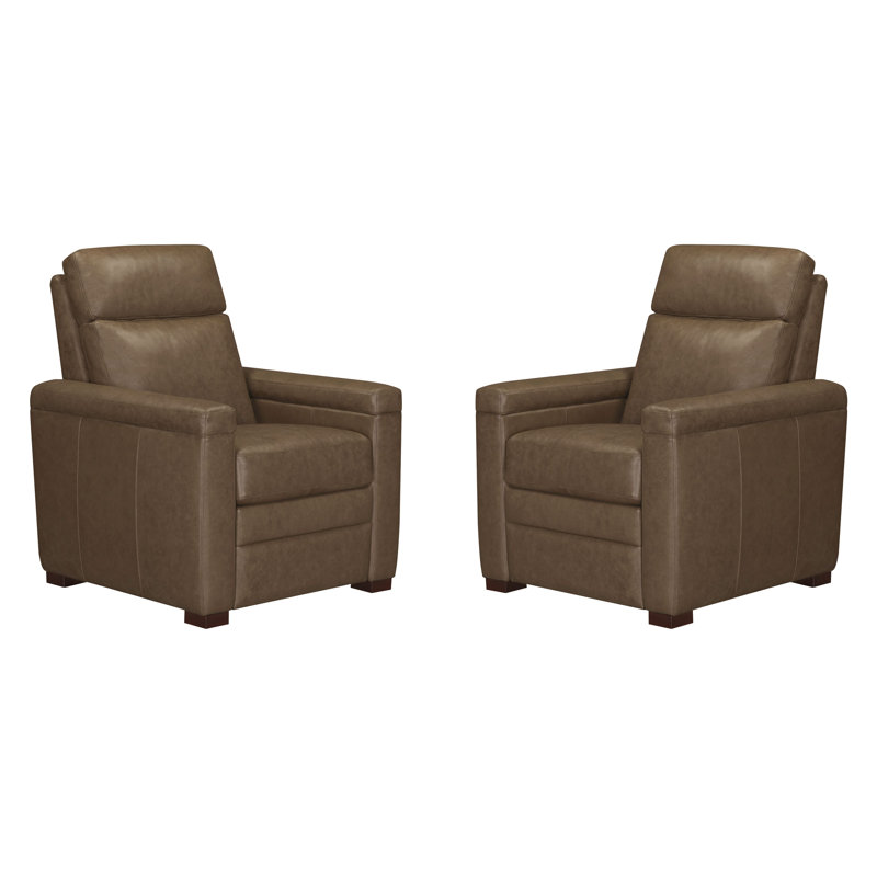 Ensemble de deux fauteuils inclinables manuels