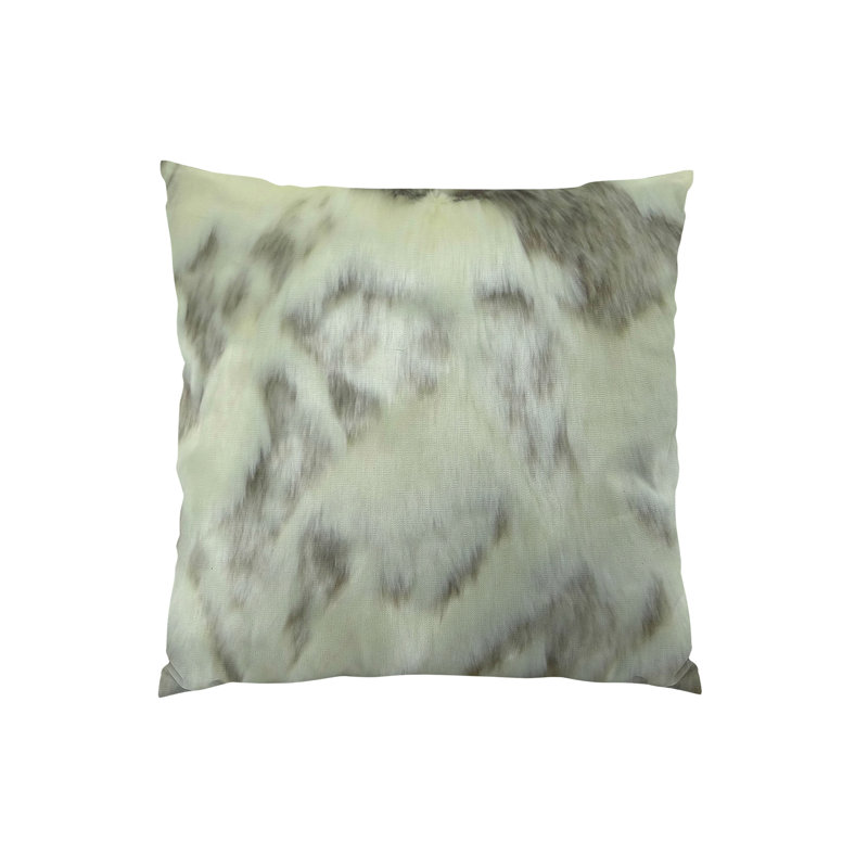 Coussin de luxe fabriqué à la main de lapin cuddly, H 22 po x l 22 po, Polyester