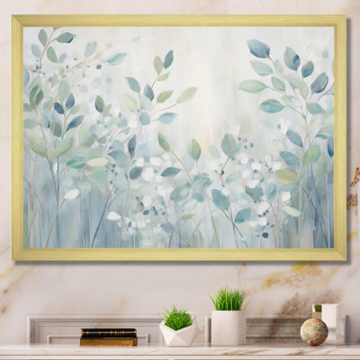 Blue Botanical Rhythms IV - Abstract Botanicals Canvas Art