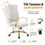 Fauteuil de bureau en cuir Humairaa-1103856403
