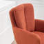 Swivel Upholstered Bar Stool with Solid Wood Frame-1883323193
