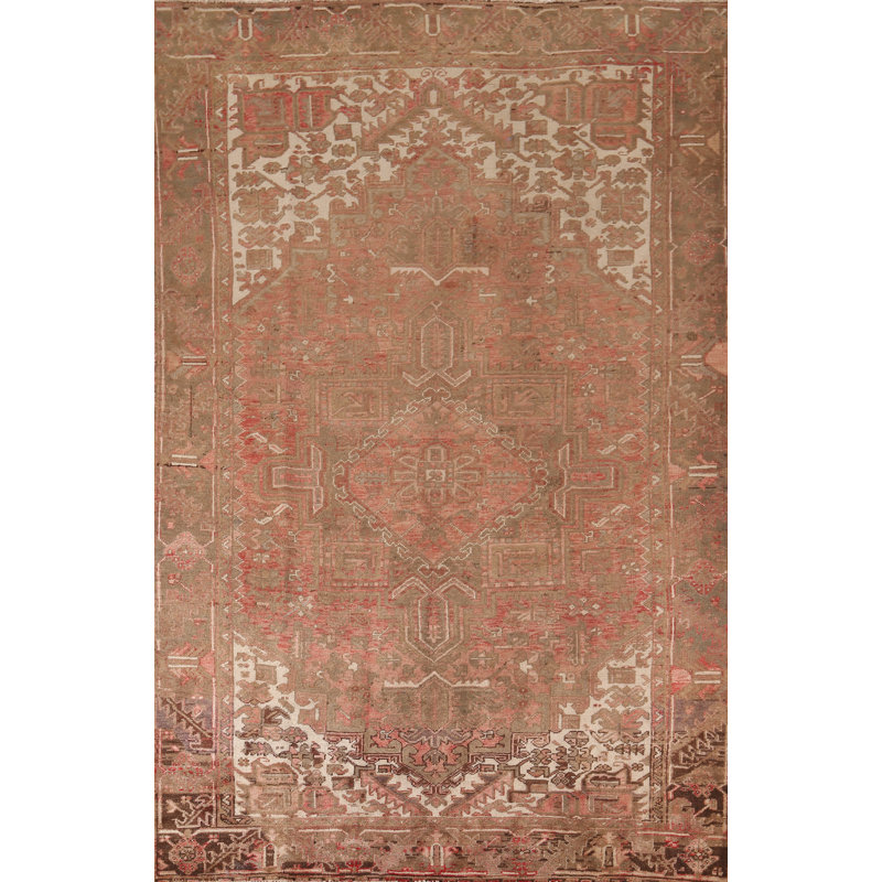 Handmade Wool Geometric   Area Rug 7x11