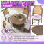 Ensemble de table de salle à manger extensible 5 pièces avec chaises rembourrées pour 5 personnes