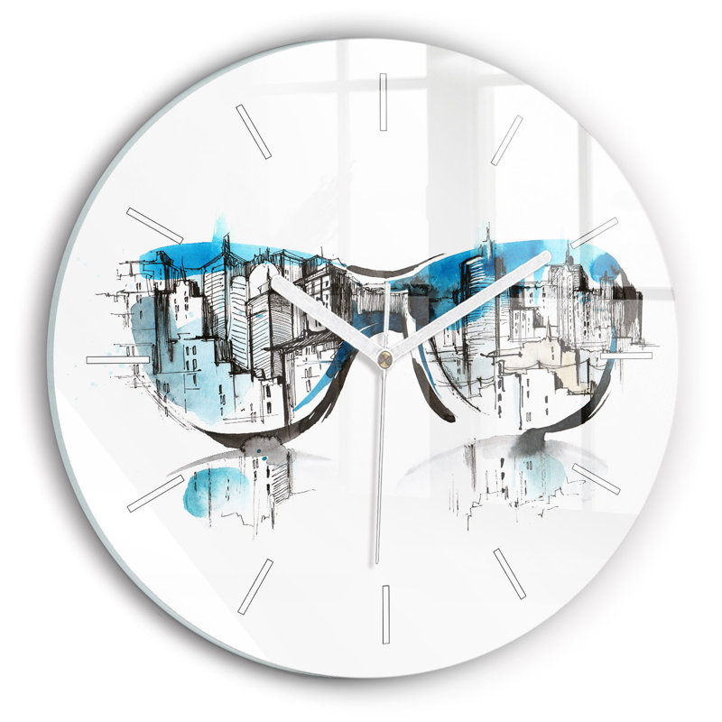 Glass Wall Clock