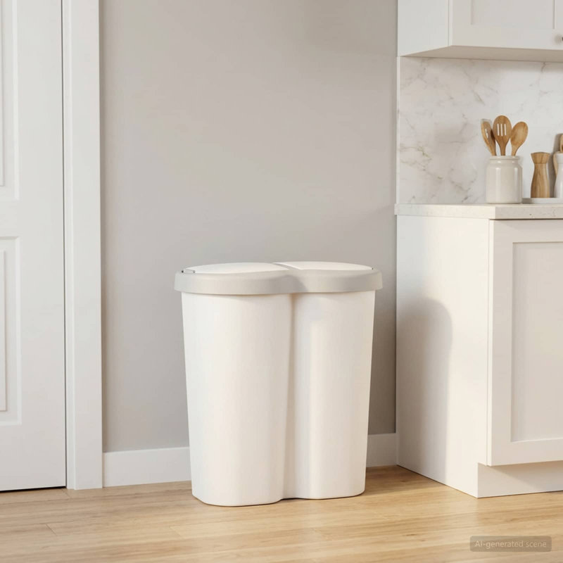 PP Multi-Compartment Rubbish & Recycling Bin