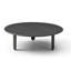  41" Black Solid Wood Round Coffee Table – Transitional