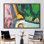 «Abstract Abstract 3D Effect Wall Art», affiche de peinture sur toile acrylique colorée moderne par Etsy