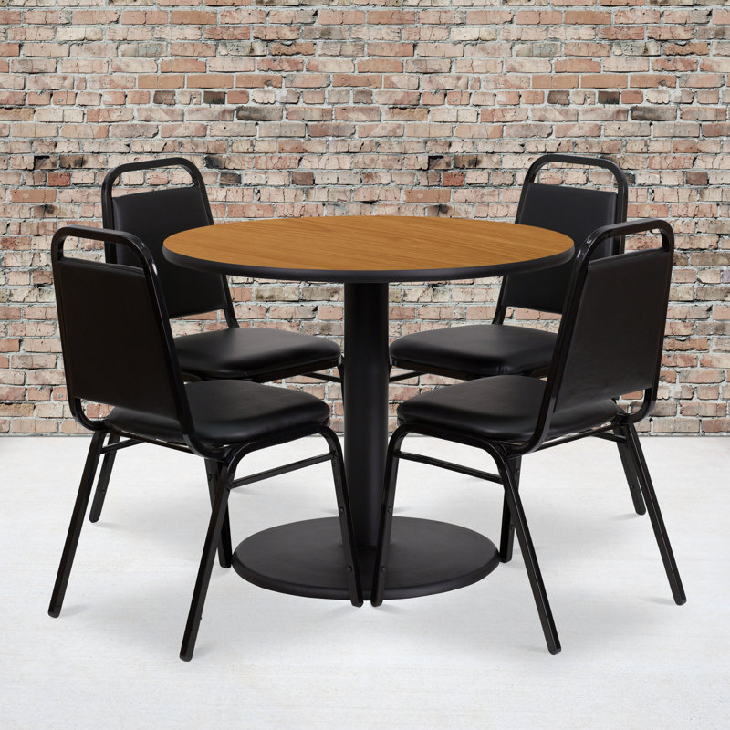 Ensemble de table ronde 36 po Nicklas, Naturel