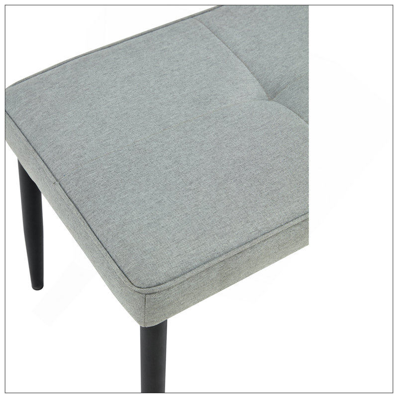 Ensemble de table de salle à manger 6 pièces pour 6 personnes, table en faux marbre avec pieds en forme de V et 4 chaises et banc rembourrés, ensemble de salle à manger moderne pour la cuisine, la salle à manger