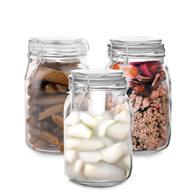 Bocaux en verre de 3,8 oz 3,8 oz avec couvercles à fermoir en fil métallique et joint d'étanchéité en caoutchouc étanche, contenants de rangement en verre résistant aux fuites avec fil d'étanchéité