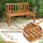 Evagelos Solid Wood Outdoor Bench