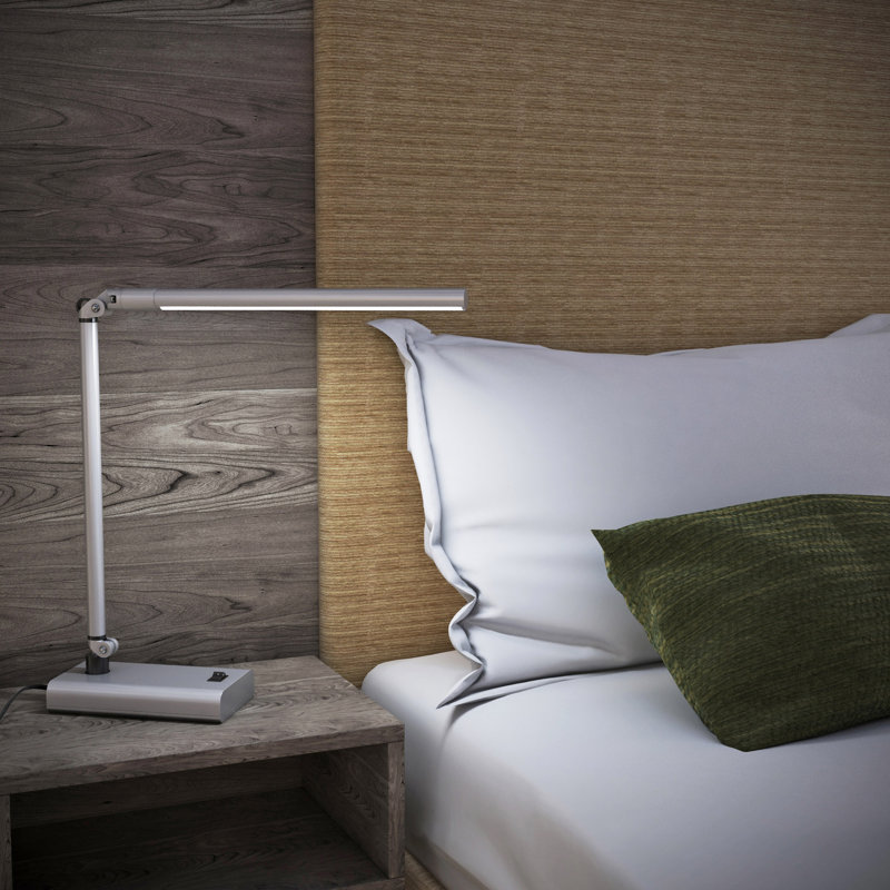 Flitwick Adjustable Desk Lamp, Silver
