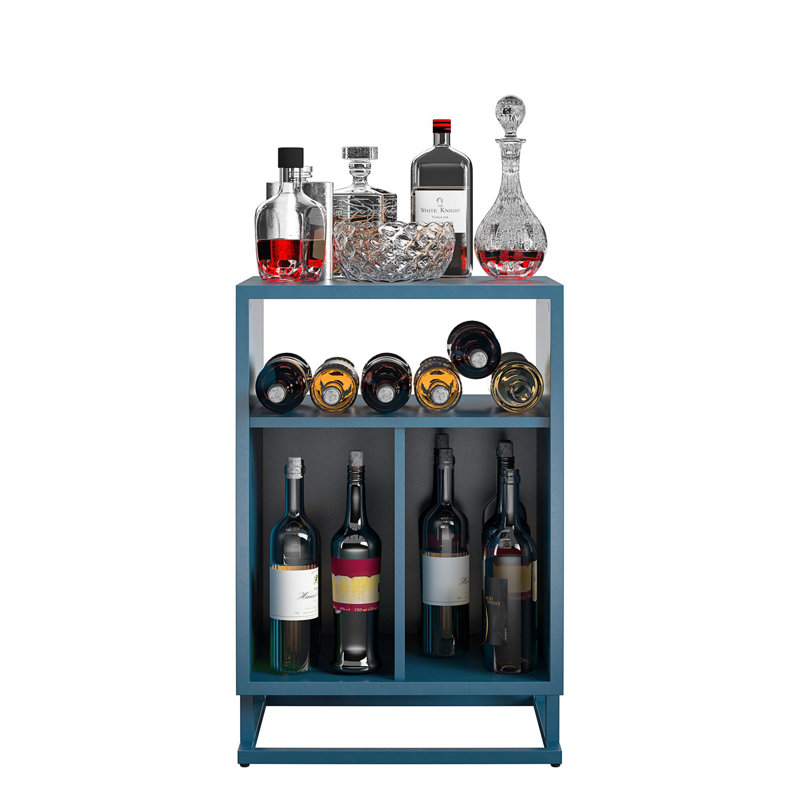 Kaicey Frame End Table, Blue