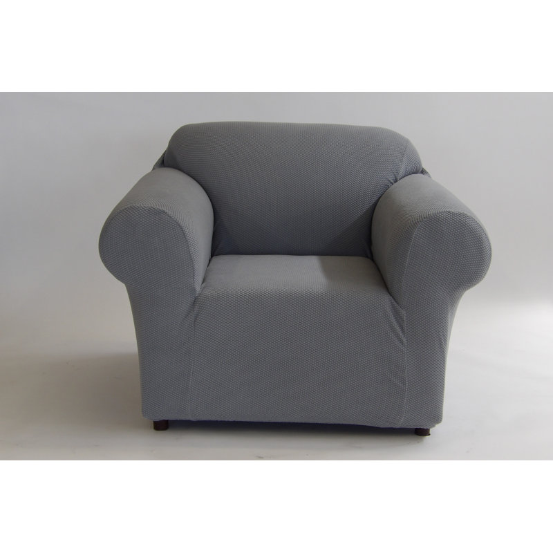 Housse extensible pour fauteuil Snowball, Mélange de polyester - gris clair