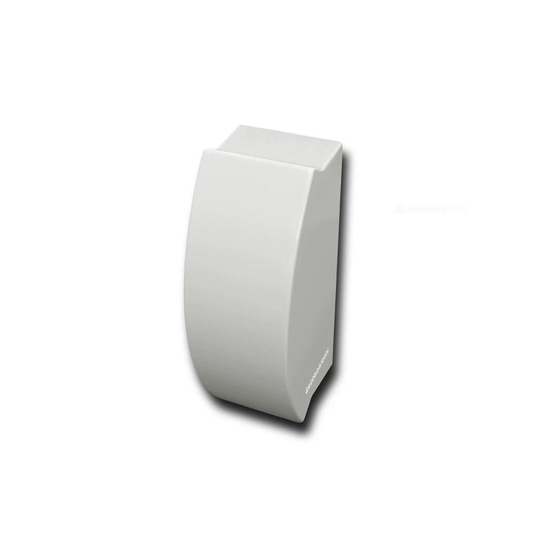 Baseboarders Elliptus Steel Easy Slip-On Baseboard Heater Cover Right Side Closed End Cap - White