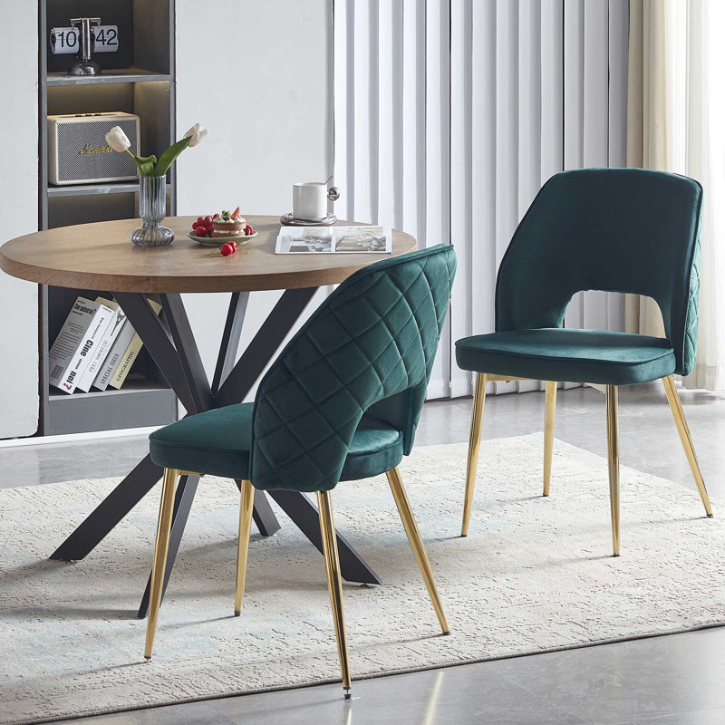 2 - Person Pedestal Dining Set, Forest Green