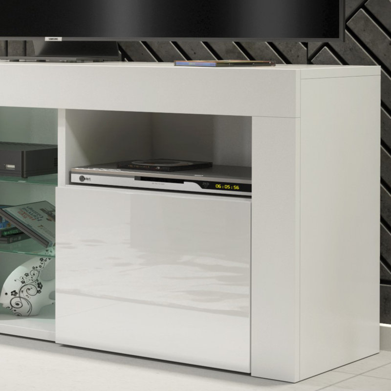 Searah Unfinished TV Stand for TVs up to 48", White