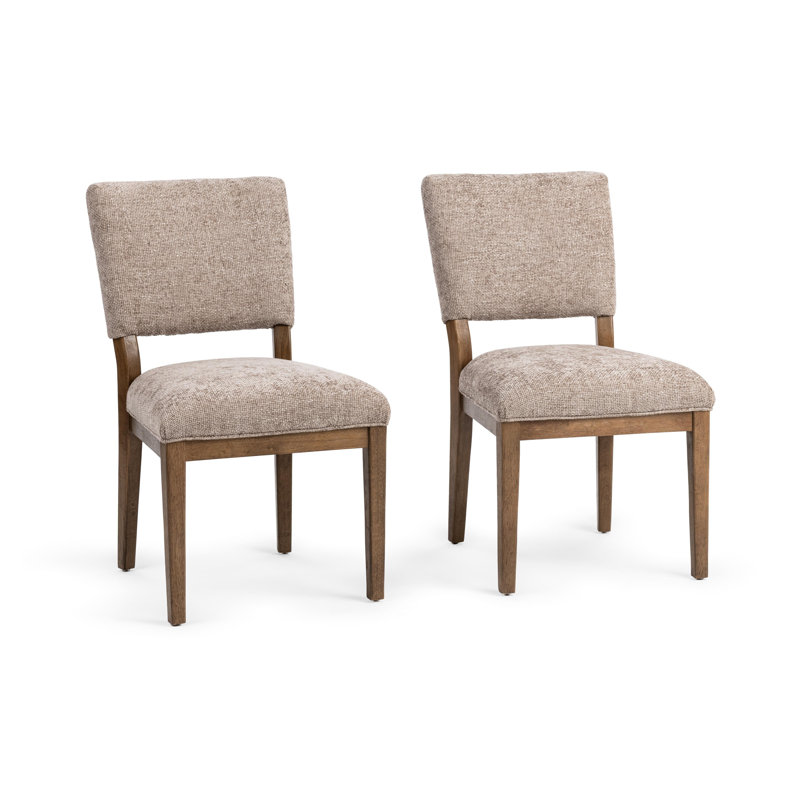 Arima Upholstered Dining Chair, Mushroom Taupe, Black