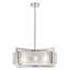 Lustre tambour en verre 6 lumières 23,62 "à intensité variable moderne-1839037379