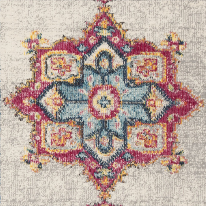 Doucet Performance Oriental Rug, Square 6'7"