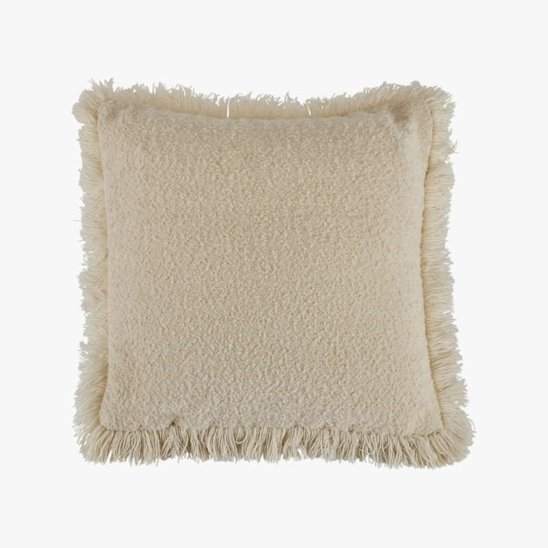 Anaya Pillow Cover & Insert, Ivory