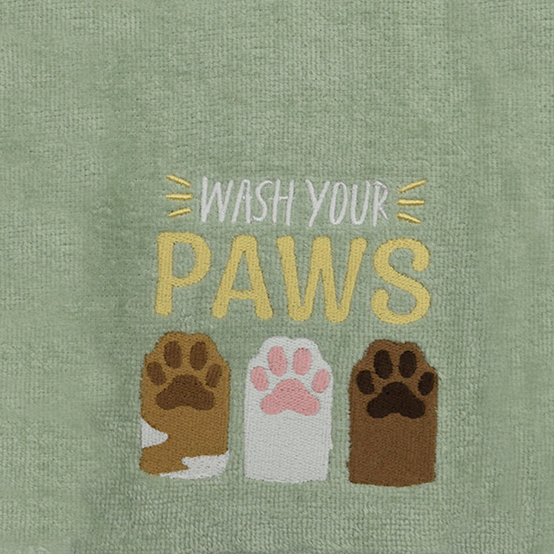 Super Absorbent 3 pack Cotton Tea Towels - Wash Your Paws