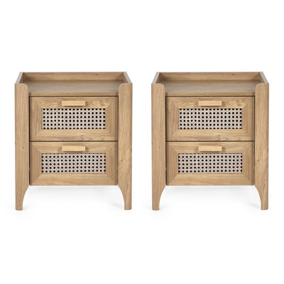 50cm W Manufactured Wood Bedside Table
