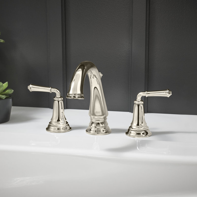 Delancey 2 Handle Deck Roman Tub Faucet, Polished Nickel, Without Shower