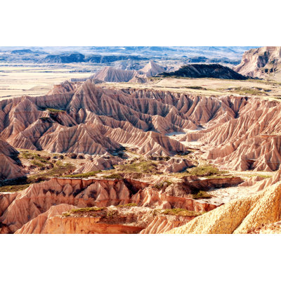 Mountain Castildetierra In Bardenas Reales Nature Park Navarra - Wrapped Canvas Print