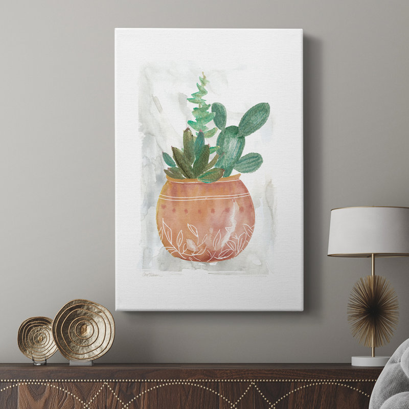 Boho Succulent - galerie sur mesure Cavas, H 36 po x l 24 po
