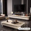 Meuble télé en bois manufacturé beige Rtero-1296555272