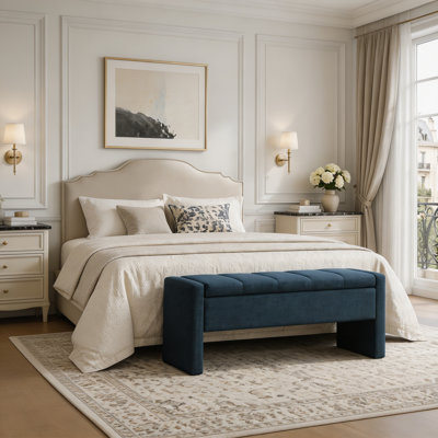 Banc de lit moderne avec rangement