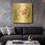 «Lovely Llamas V» par Mary Urban, art mural en métal doré, 36 po x 36 po-133567657