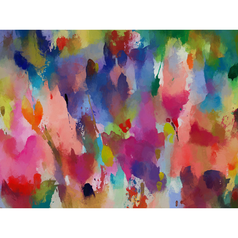 Couleurs printanières par Angel Estevez, H 24 po x l 32 po, Toile tendue