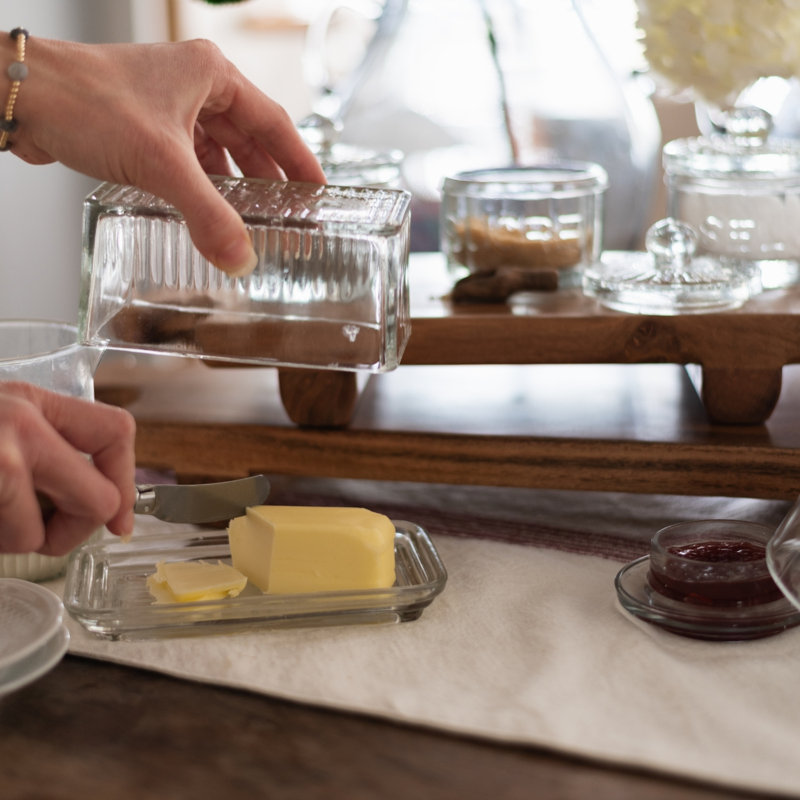 Bistro Glass Butter Dish