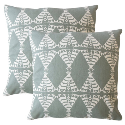 Royalston Graphic Cotton Throw Pillow