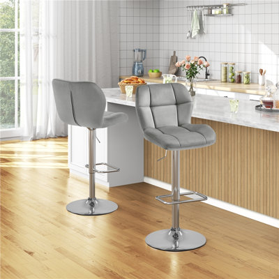 Swivel Yes Upholstered Iron Steel Yes Bar Stool with Steel Frame