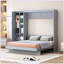 Lit escamotable moderne avec tablettes murales-1468968318-1468968313
