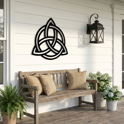 Art mural en métal Celtic Trinity Knot pour l'intérieur ou l'extérieur